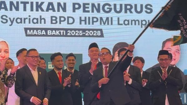 Dilantik, Pengurus HIPMI Syariah Lampung Siap Dorong Ekonomi dan Wisata Halal