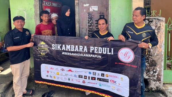 Sikambara Peduli Salurkan Bantuan untuk Idris, Penderita Lumpuh Layu di Bandarlampung