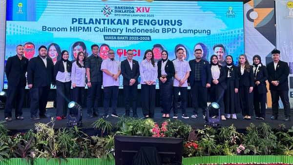 Resmi Dilantik, HCI Lampung Siap Dorong Digitalisasi dan Daya Saing Kuliner Lokal