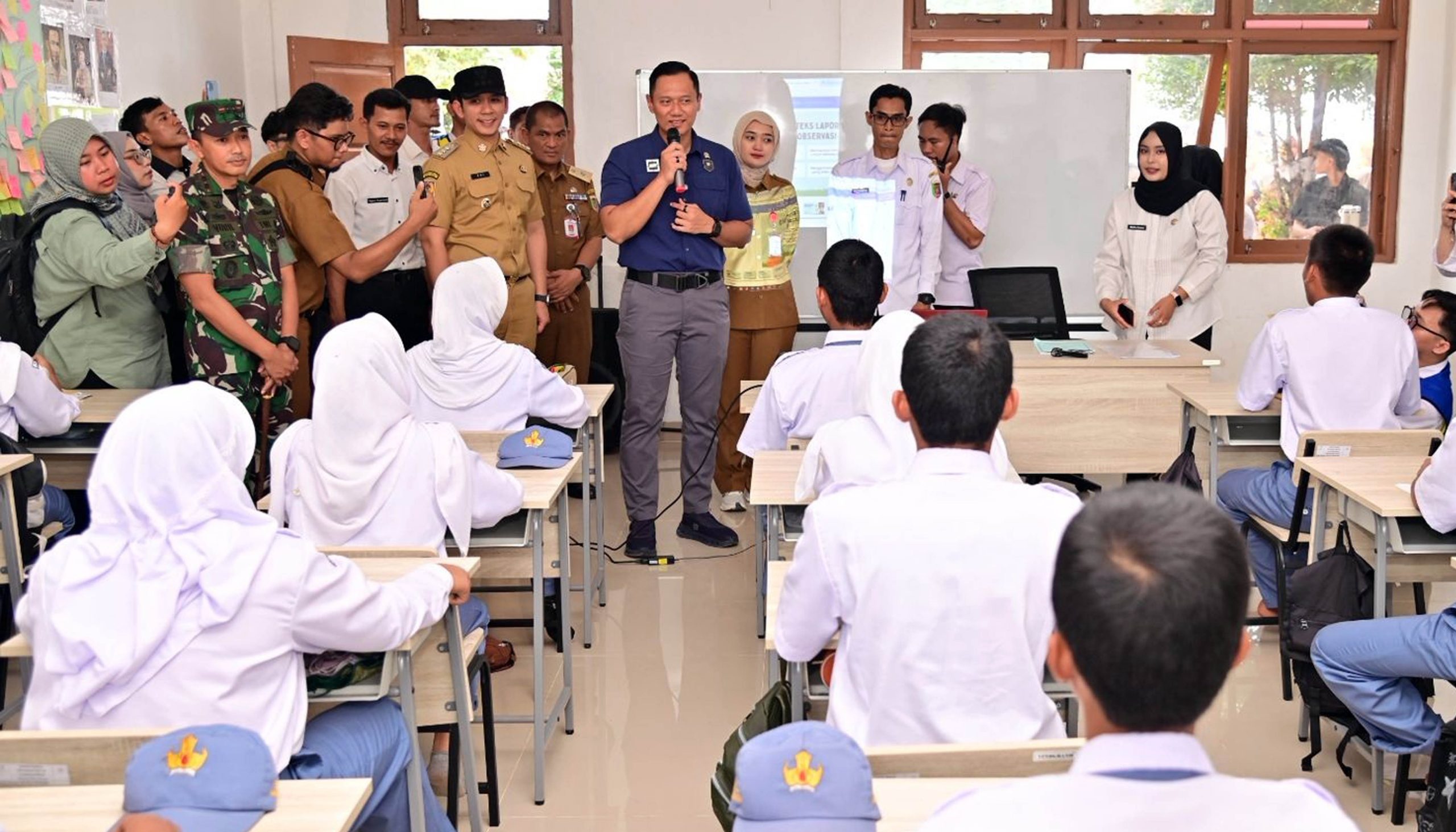 Menko AHY Tinjau Sekolah Rakyat di Lampung Selatan, Dorong Penguatan SDM Unggul dan Berkarakter