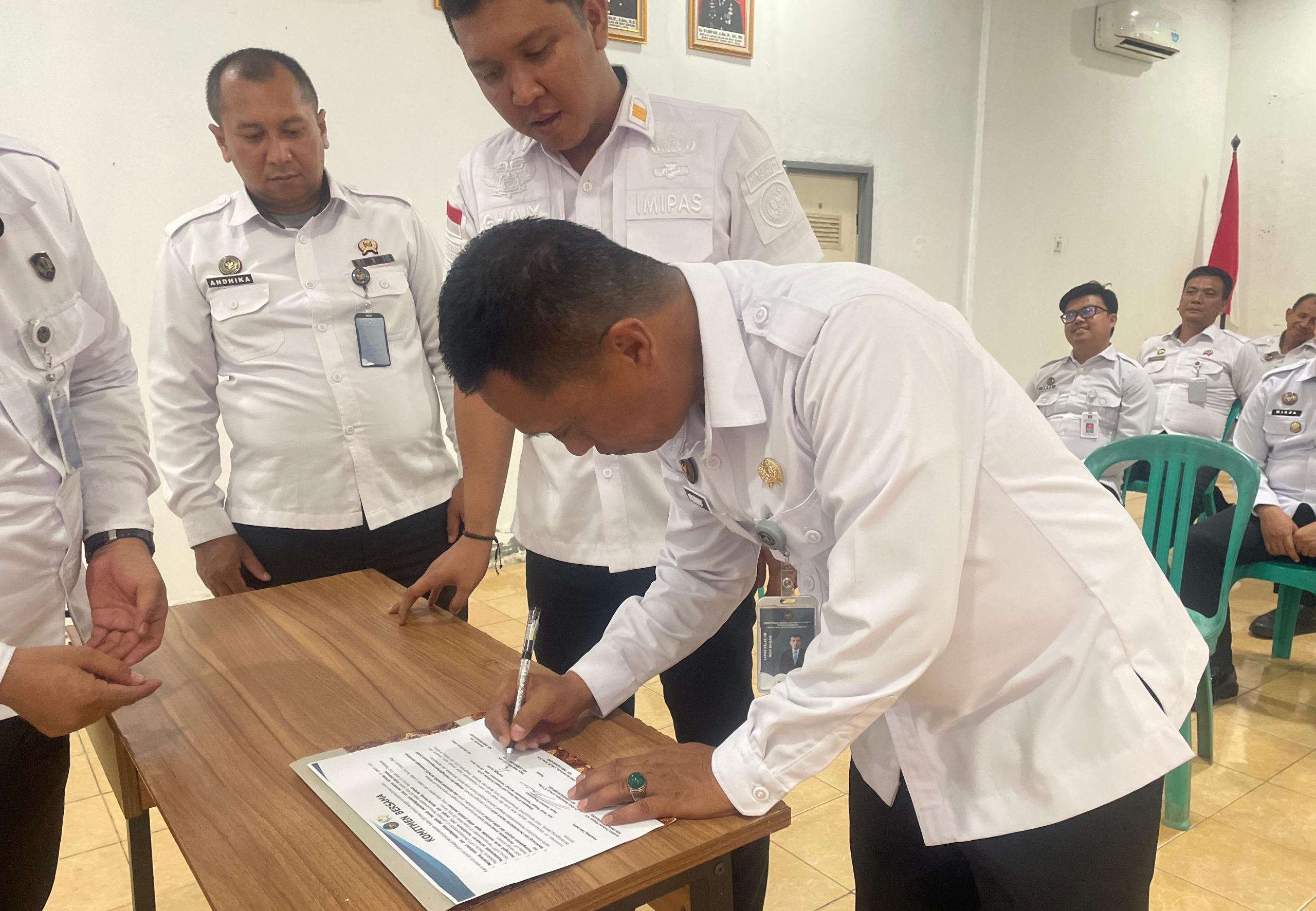 Lapas Way Kanan Teguhkan Komitmen Bersama Wujudkan Zona Bebas Halinar