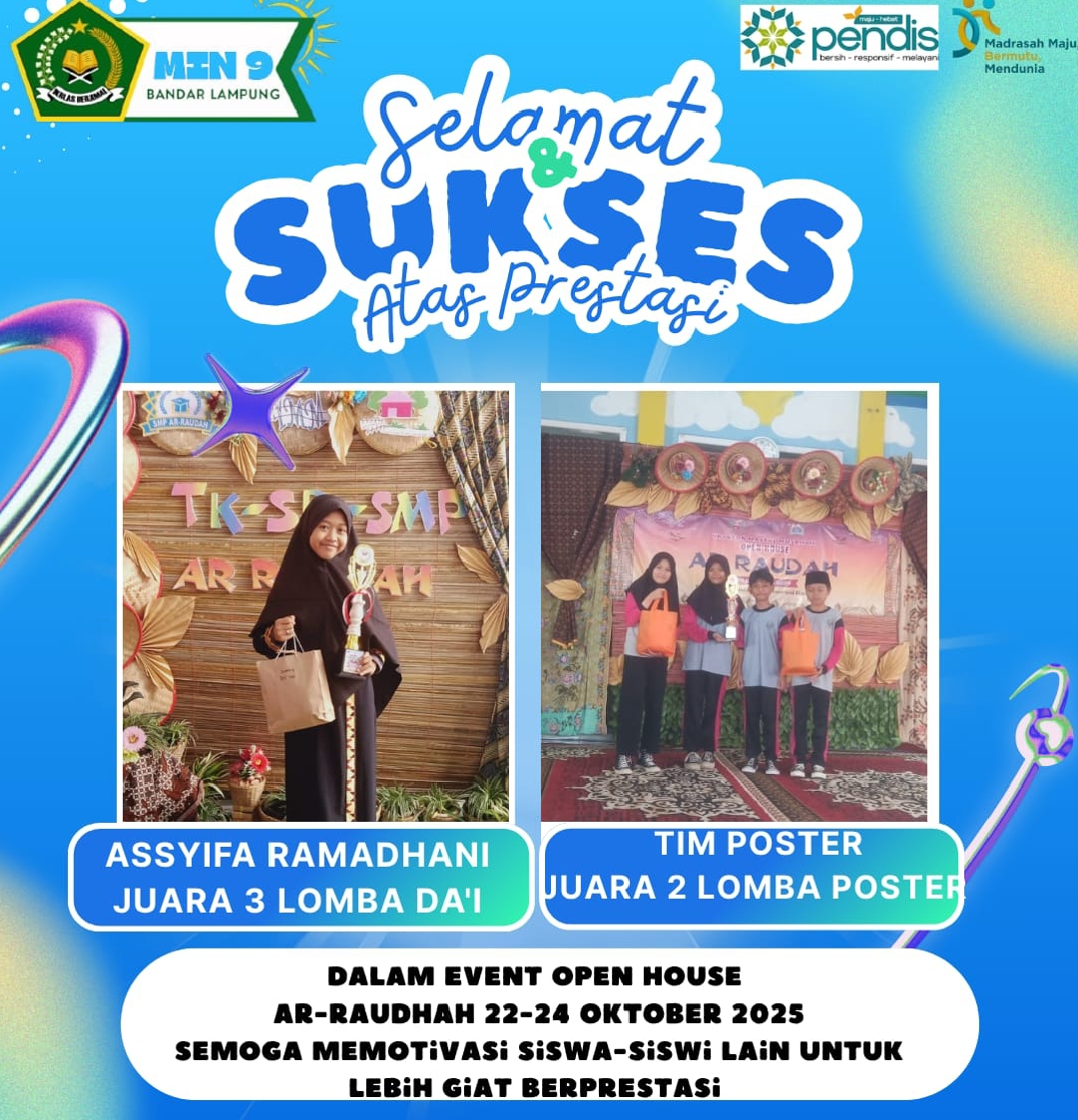 Siswa MIN 9 Bandar Lampung Ukir Prestasi di Ajang Yayasan Matsal Musammid Ar-Raudhah