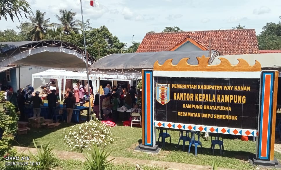Pemkab Way Kanan Gelar Gerakan Pangan Murah di Bratayudha