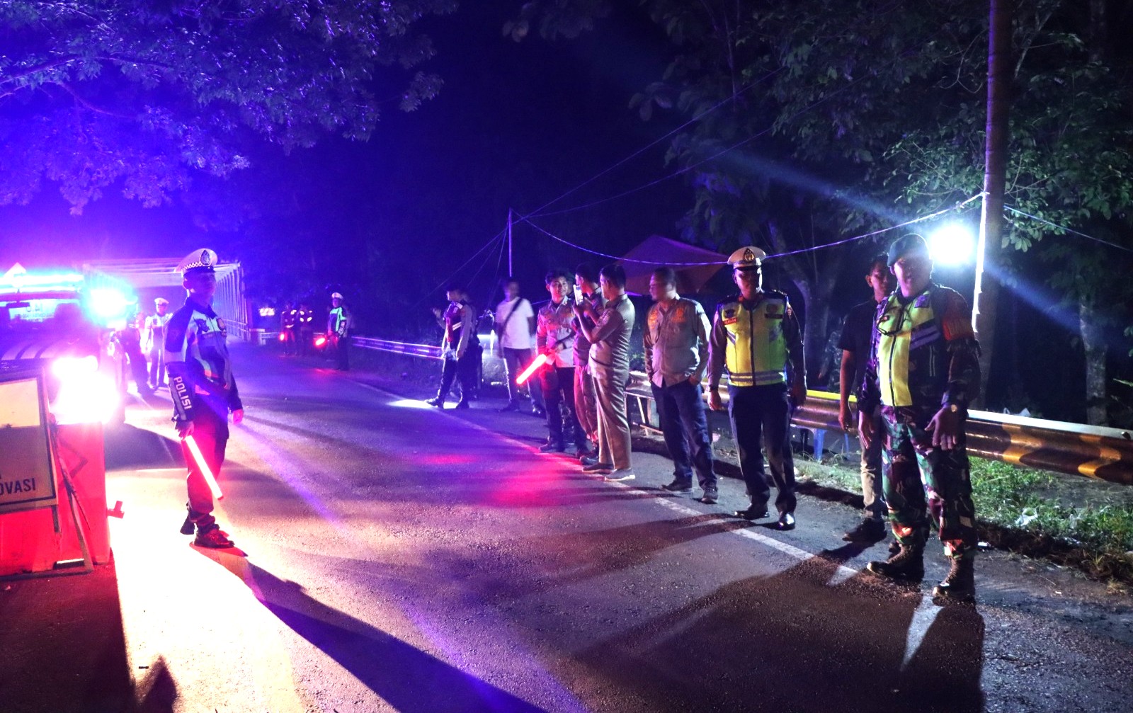 Polres Way Kanan Gelar Patroli Gabungan di Jalinsum, Cegah Aksi Kriminal dan Jaga Kelancaran Lalu Lintas