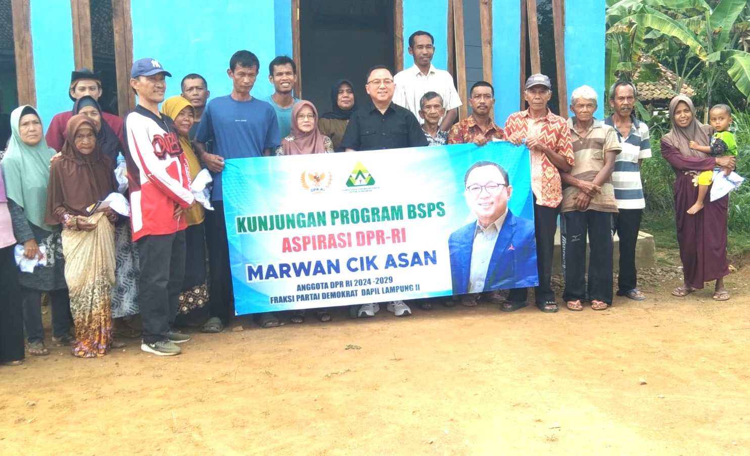 Marwan Cik Asan Tinjau Program BSPS di Kecamatan Kasui, Dorong Hunian Layak bagi Warga Way Kanan