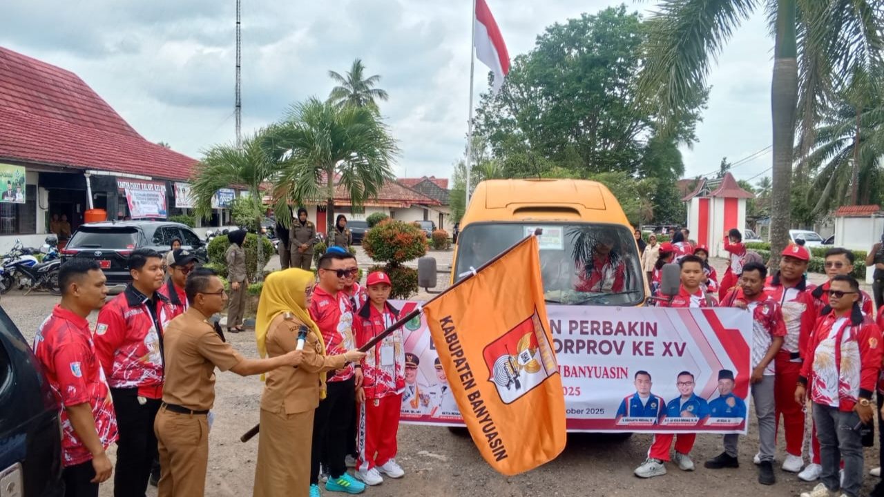Target Lebih Banyak Emas, Banyuasin Lepas 39 Atlet Menembak ke Porprov XV Sumsel