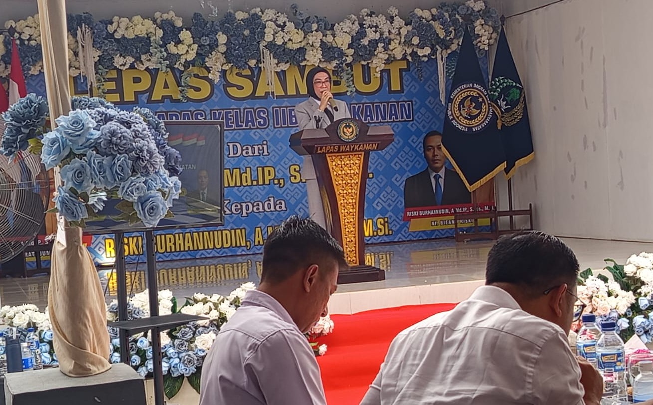 Bupati Way Kanan Hadiri Pisah Sambut Kepala Lapas Kelas II B Way Kanan