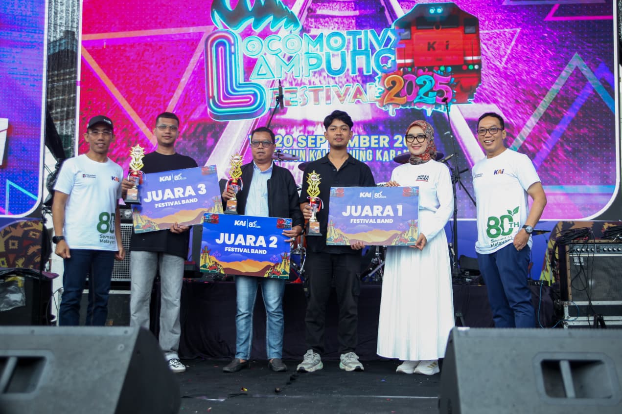 Wagub Jihan Nurlela Apresiasi 80 Tahun Dedikasi PT KAI di Lokomotive Lampung Fest 2025