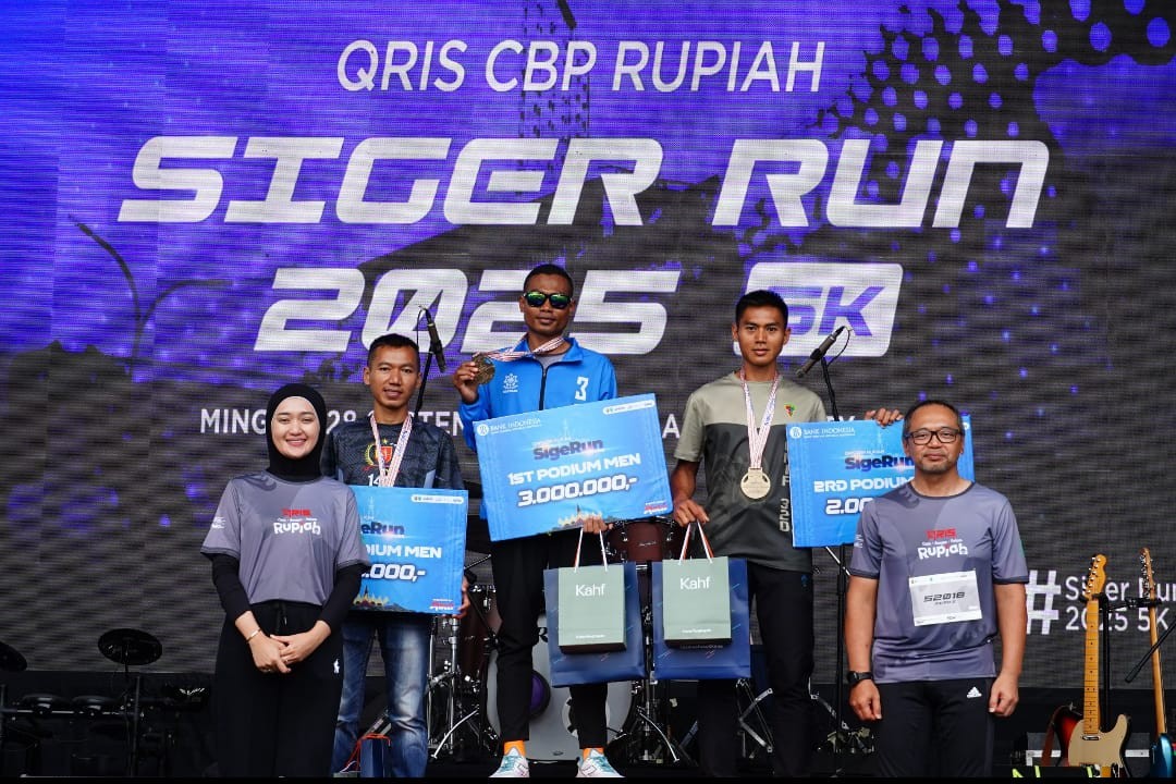 Wagub Jihan Nurlela Resmikan Kick Off QRIS Tap di Siger Run 2025
