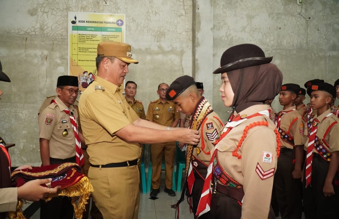 Bupati Novriwan Jaya Lepas Kontingen Pramuka Tubaba ke Jambore Daerah Lampung 2025