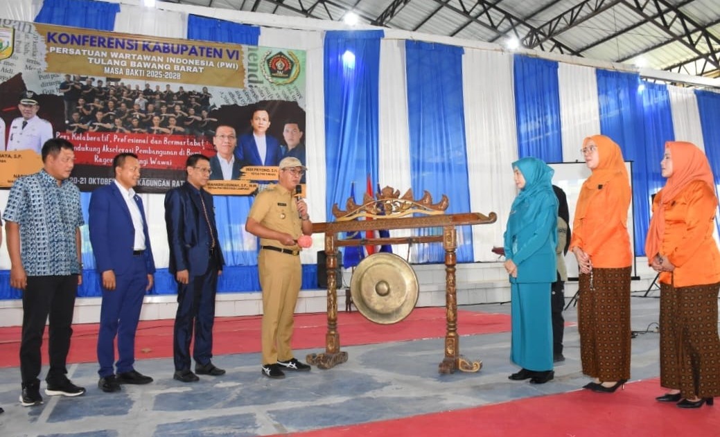 Bupati Novriwan Jaya Ajak PWI Tubaba Jadi Mitra Strategis Pemerintah Daerah