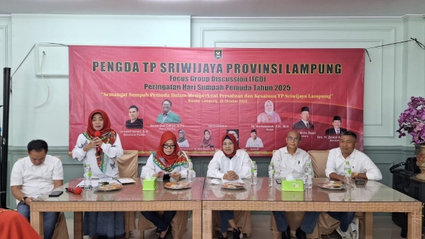 Peringati Sumpah Pemuda, TP Sriwijaya Lampung Bahas Karakter Hingga Jiwa Entrepreneur