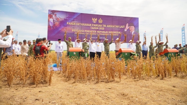 Lahan TNI AL di Lampung Utara Jadi Bukti Awal Swasembada Kedelai