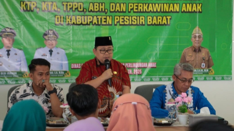 Cegah Kekerasan dan TPPO, Pemkab Pesisir Barat Gelar Rakor Lintas Sektor