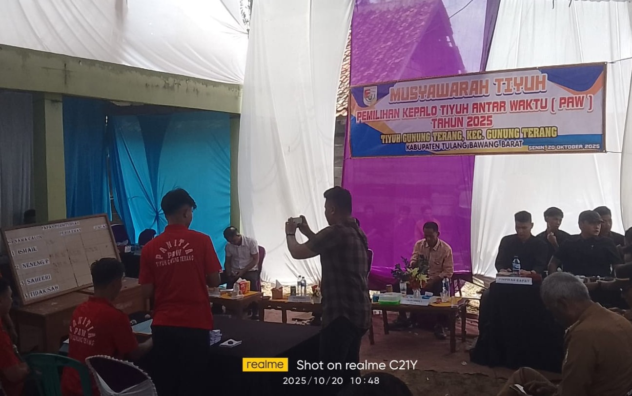 Neneng P. Terpilih Jadi Kepala Tiyuh Gunung Terang, Unggul Telak dalam Pemilihan Antar Waktu