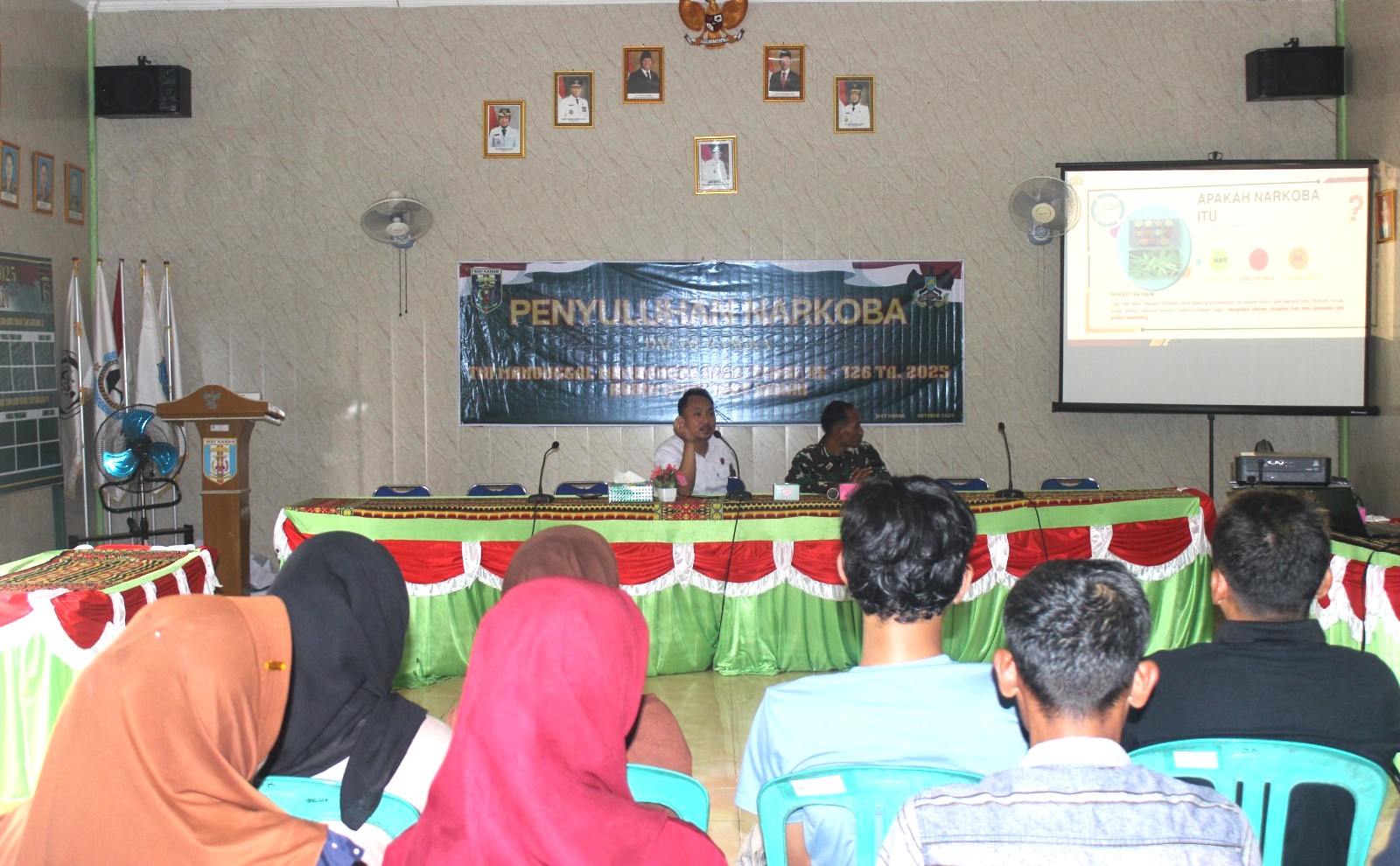 TMMD ke-126 Kodim 0427/Way Kanan Gelar Penyuluhan Bahaya Narkoba
