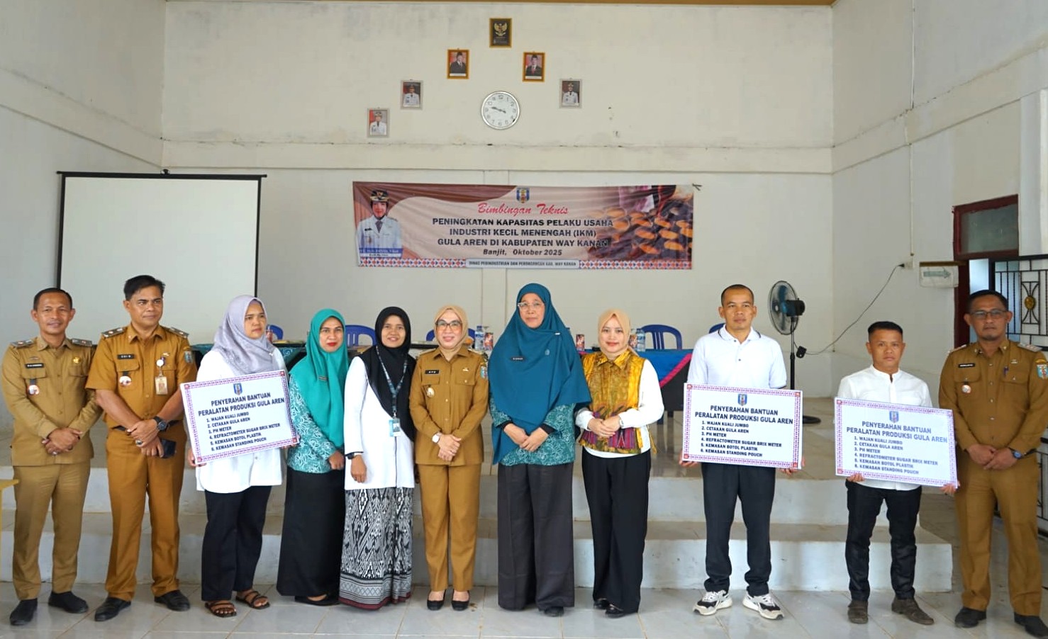 Bupati Way Kanan Dorong Pelaku IKM Gula Aren Naik Kelas Lewat Bimtek