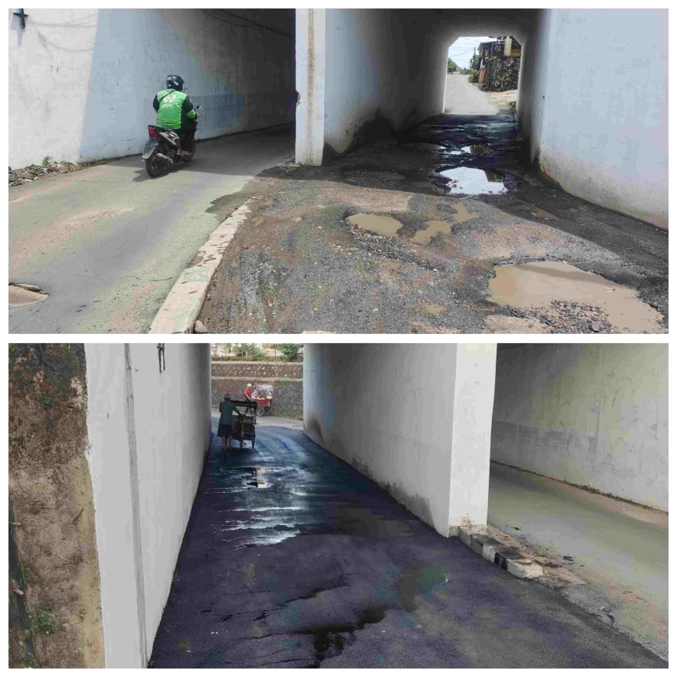 Pemkot dan PT KAI Respons Cepat Perbaiki Jalan Rusak di Bawah Jembatan Rel Hanoman