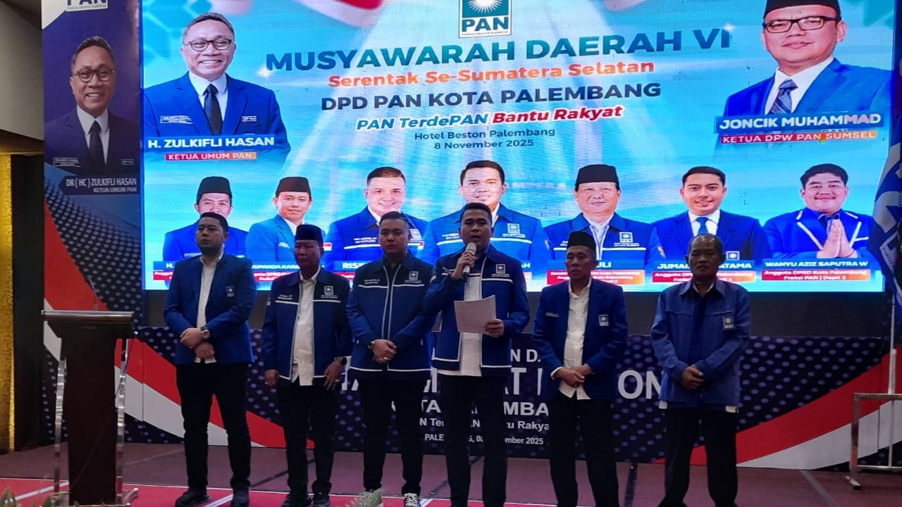 Usung Semangat SEJUK, Fajar Febriansyah Pimpin DPD PAN Kota Palembang