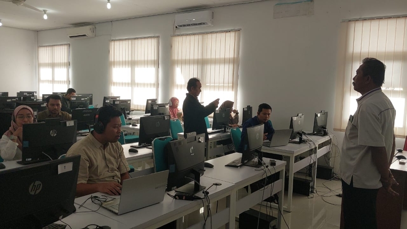 Ratusan Peserta Ikuti UTBK UKPPPG di FKIP Unila, Hari Pertama Ujian Berjalan Tertib