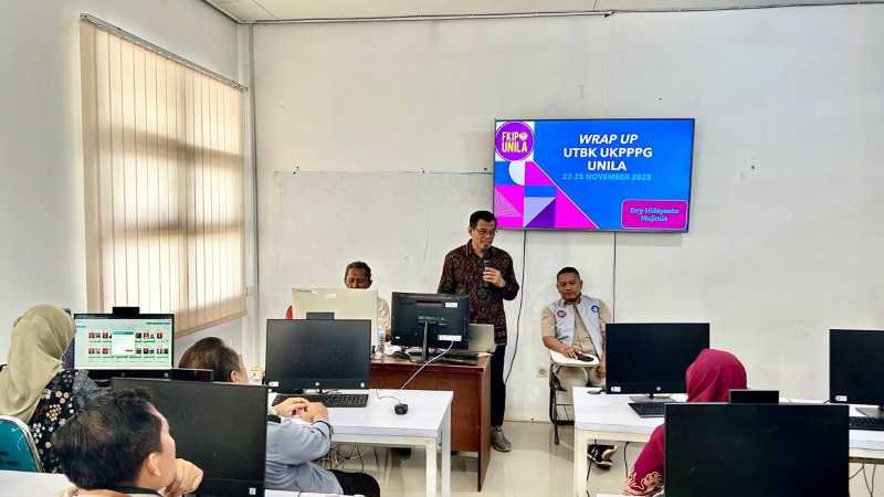 FKIP Unila Sukses Uji Kompetensi 2.880 Calon Guru Lewat UTBK PPG