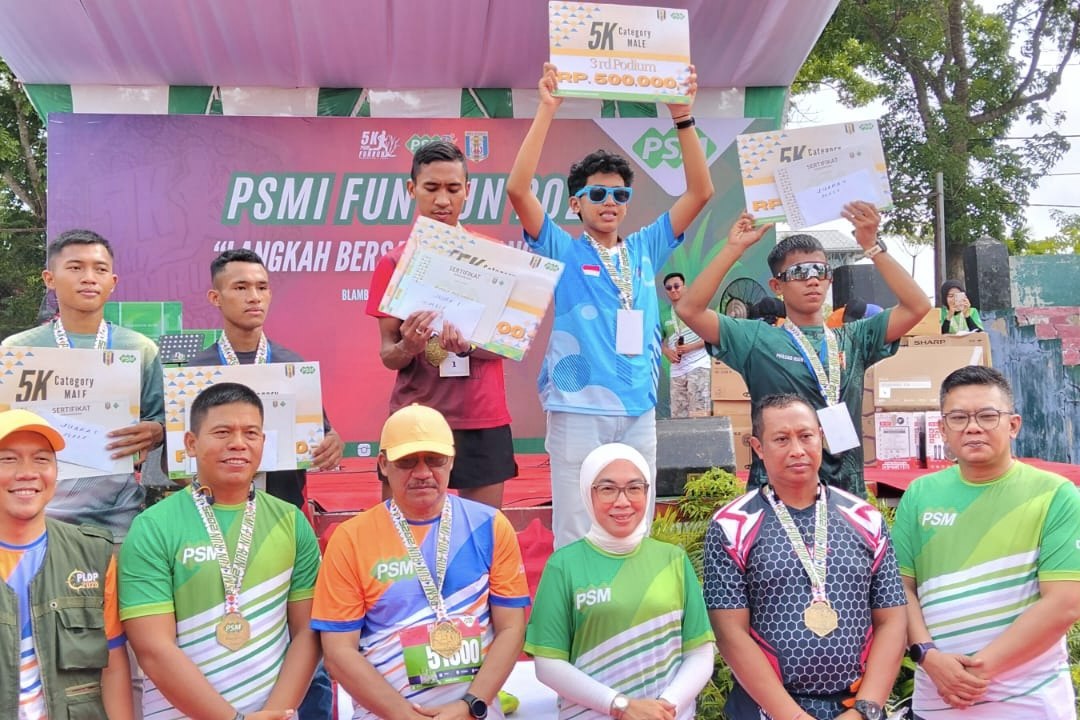 Dandim 0427/Way Kanan dan Ribuan Peserta Sukseskan PSMI RUN FUN 2025