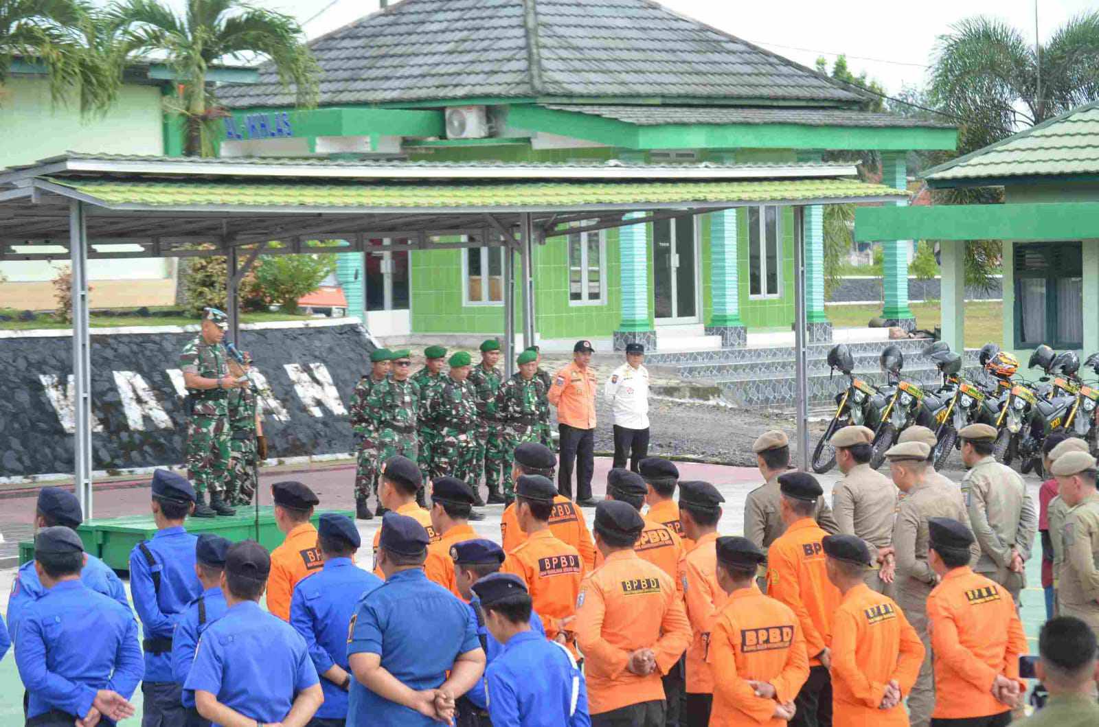 Antisipasi Bencana 2025, Kodim 0427/Way Kanan Gelar Apel Siaga Gabungan