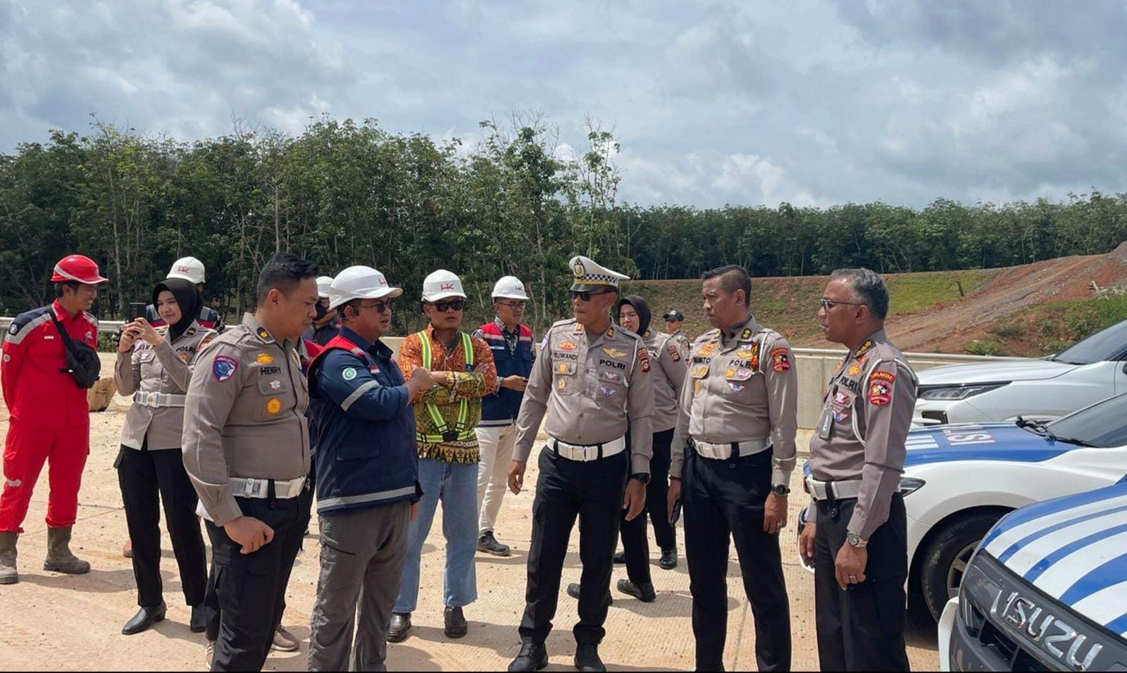 Pastikan Kelancaran Mudik Nataru, Satlantas Banyuasin-Korlantas Periksa Kesiapan Jalan