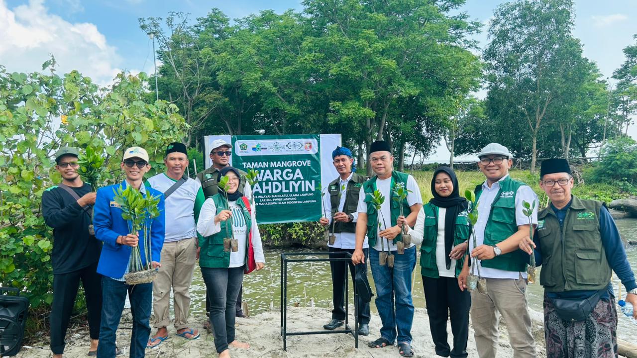 Luncurkan Shodaqoh Oksigen, PKC PMII Lampung Pulihkan Ekosistem Pesisir dengan Mangrove