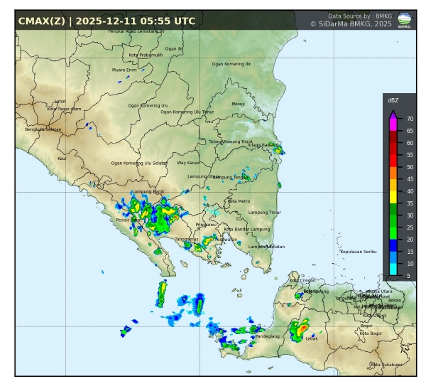 Gubernur Lampung Minta Daerah Siaga Menghadapi Cuaca Ekstrem Akibat Bibit Siklon Tropis 91S