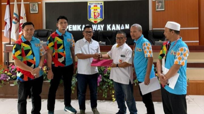 Indra Sapta Purnama Resmi Terpilih sebagai Ketua KONI Way Kanan Periode 2025–2029