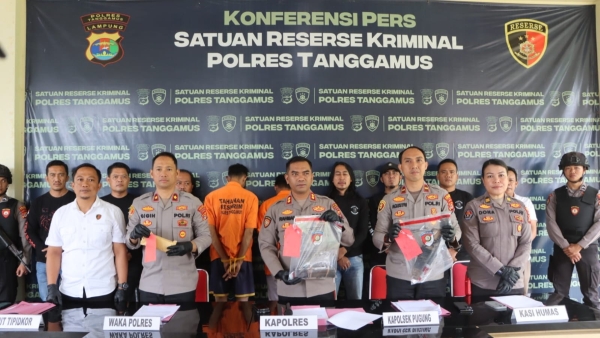 Polres Tanggamus Tetapkan Dua Tersangka Curas Disertai Pembunuhan di Pugung