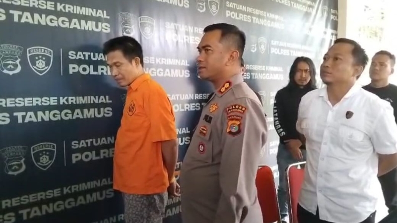 Dugaan Korupsi Dana Desa Rp1,03 Miliar, Polres Tanggamus Tahan Oknum Kakon Atar Lebar