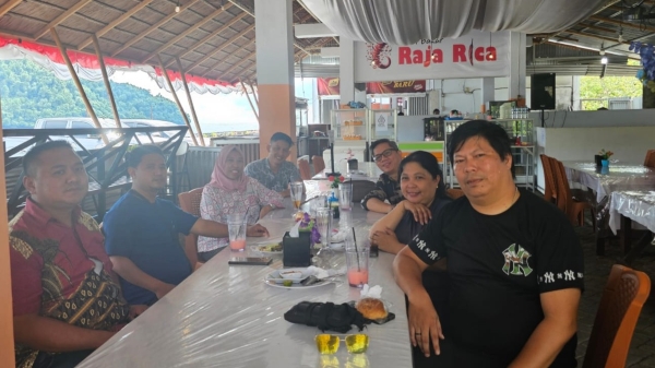 BRI Cabang Tahuna Perkuat Sinergi dengan Wartawan Lewat Silaturahmi Makan Siang
