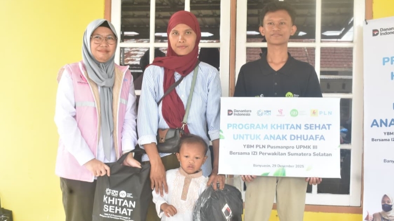 YBM PLN Pusmanpro dan IZI Sumsel Optimalkan Dana Zakat Karyawan Lewat Program Khitan Sehat di Banyuasin