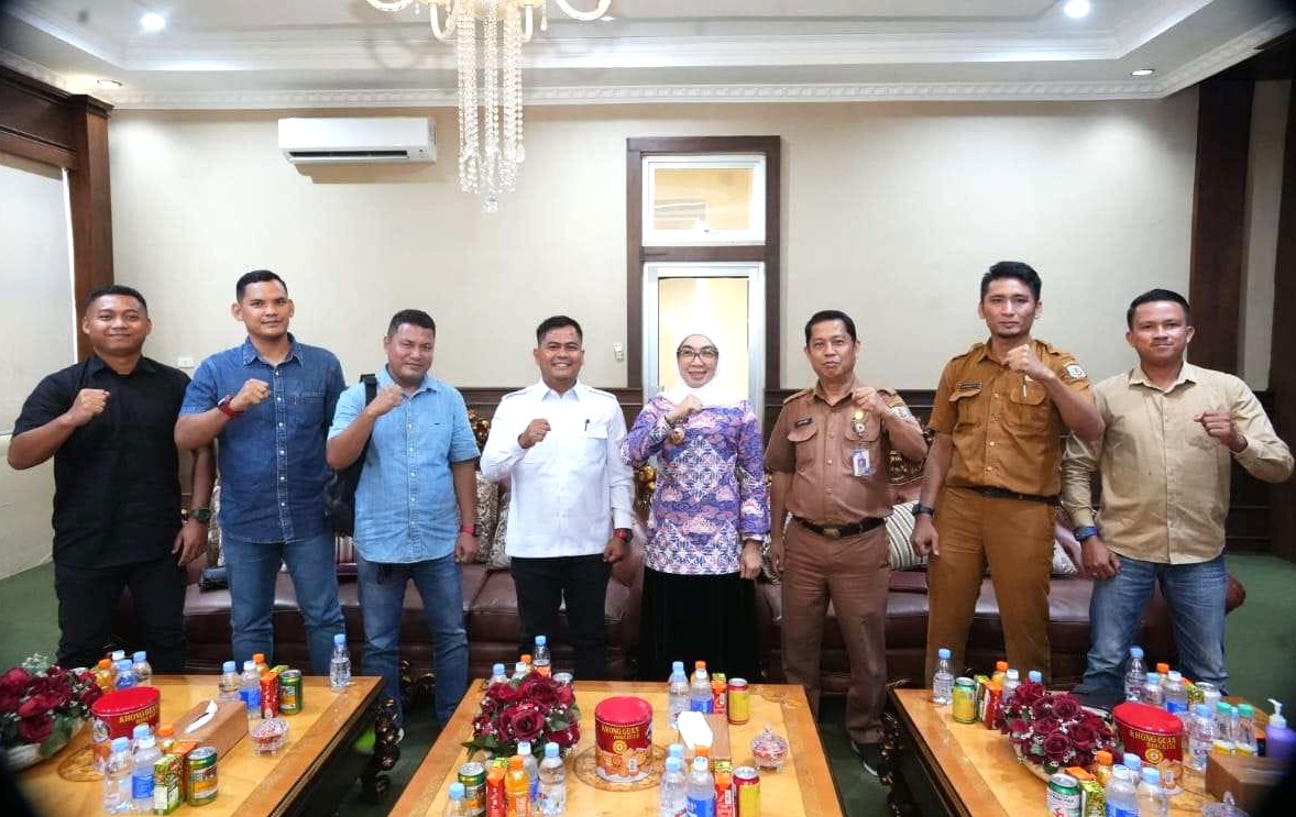 Bupati Ayu Asalasiyah Terima Audiensi Ketua Terpilih dan Tim Formatur KONI Way Kanan