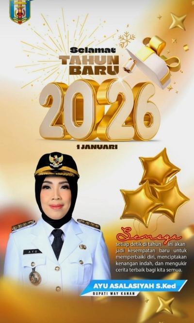 Bupati Ayu Asalasiyah Harapkan Way Kanan Semakin Unggul dan Sejahtera di Tahun 2026
