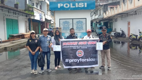 Relawan JPKP Sangihe Galang Dana untuk Korban Bencana di Siau