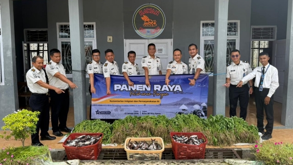 Panen Raya Serentak, Lapas Way Kanan Dukung Ketahanan Pangan Nasional