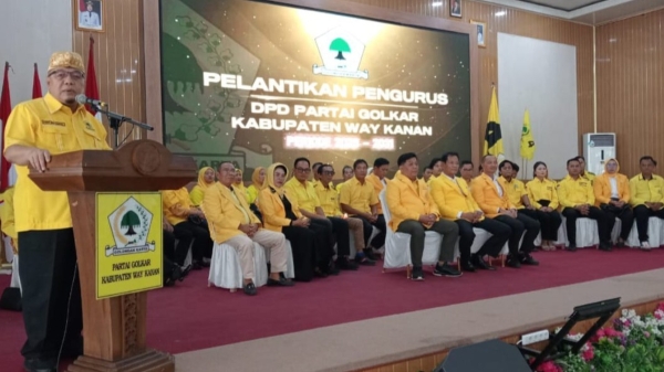 Darlian Pone Terpilih Aklamasi, Tony Eka Candra Optimistis Golkar Raih 11 Kursi DPRD Way Kanan