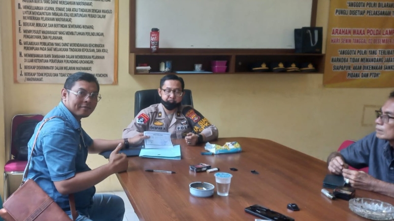 Diduga Ancam dengan Senjata Tajam, Seorang Pria Dilaporkan ke Polda Lampung
