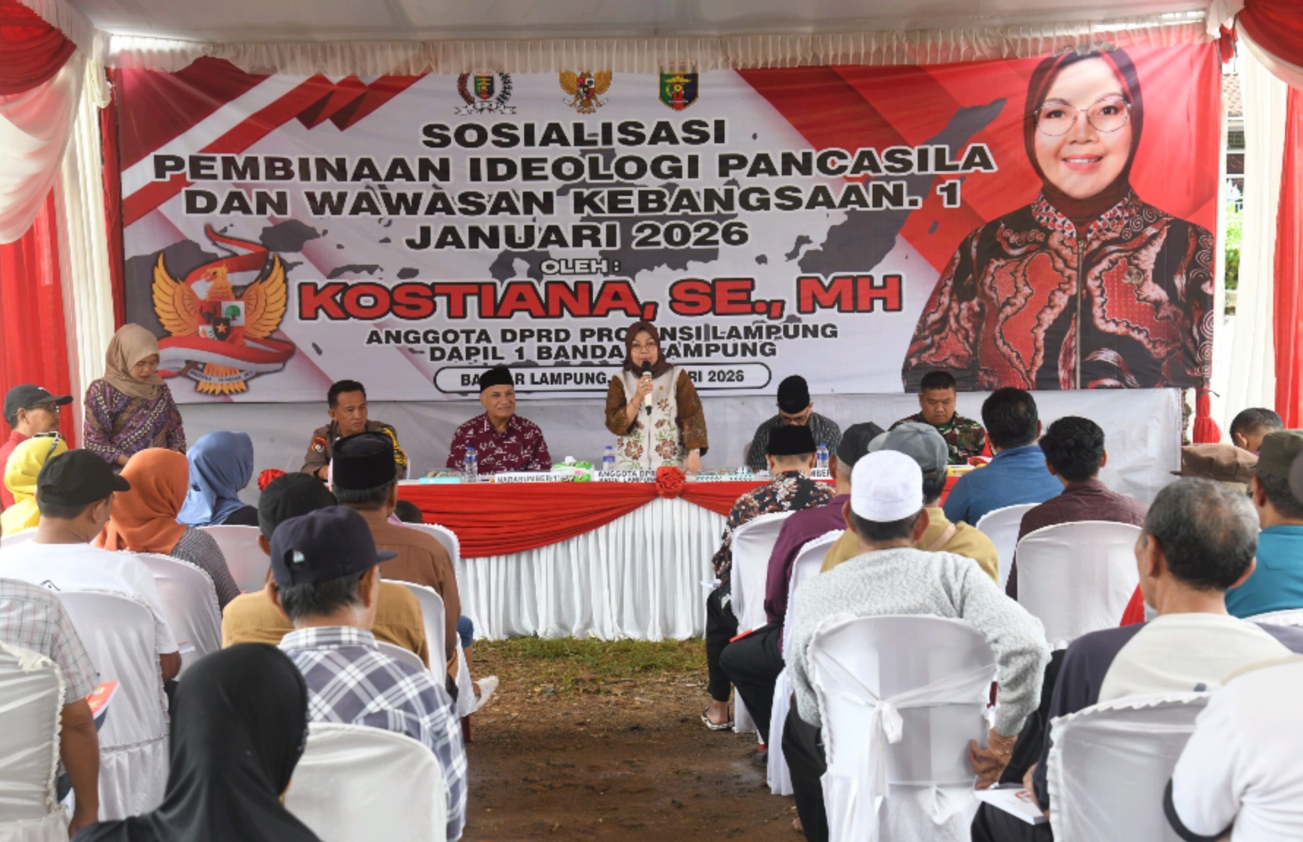 DPRD Lampung Gencarkan PIP di Dapil I, Kostiana: Pancasila Harus Jadi Pedoman Hidup