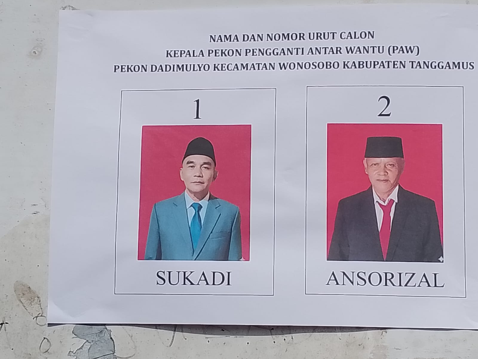 Sukadi Terpilih Jadi Kepala Pekon Dadimulyo dalam PAW 2026