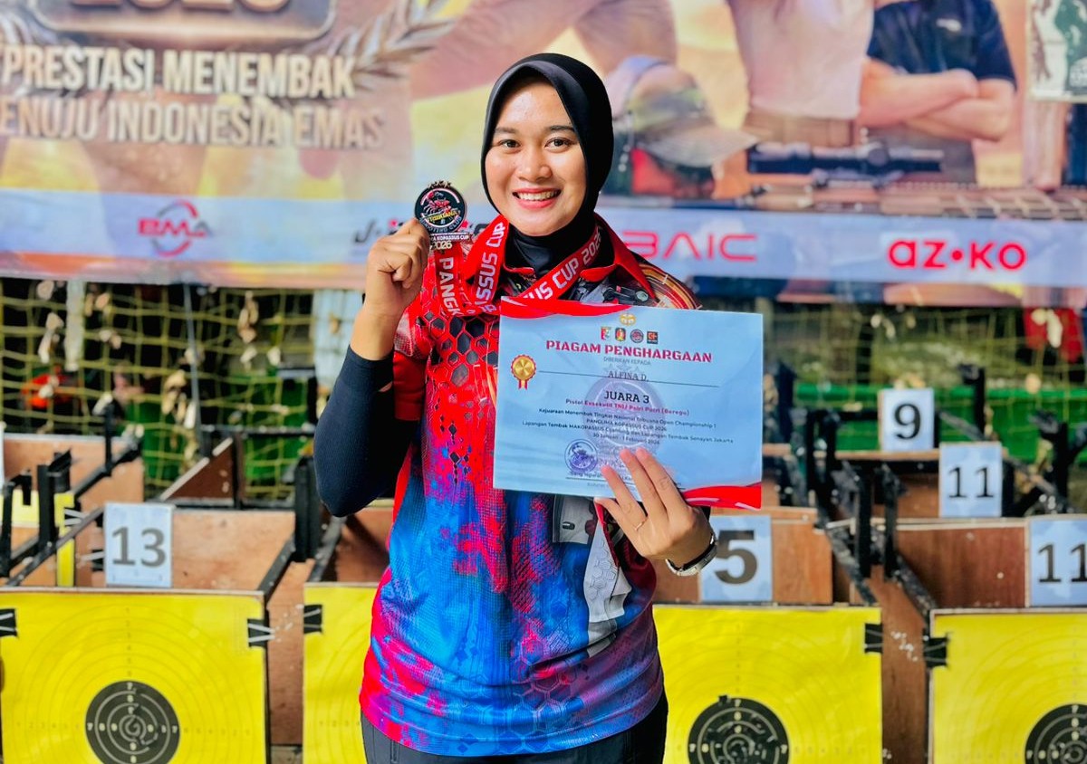 Prajurit Kowad Lanudad Gatot Soebroto Raih Juara 3 Lomba Menembak Nasional