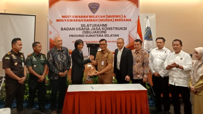 Muswil dan Musda Bersama SBU JAKON Sumsel Dorong Sinergi Pelaku Usaha Konstruksi Bangun Provinsi