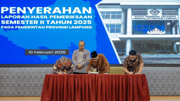 Terima LHP BPK Semester II 2025, Pemprov Lampung Siap Perkuat Akuntabilitas Keuangan Daerah