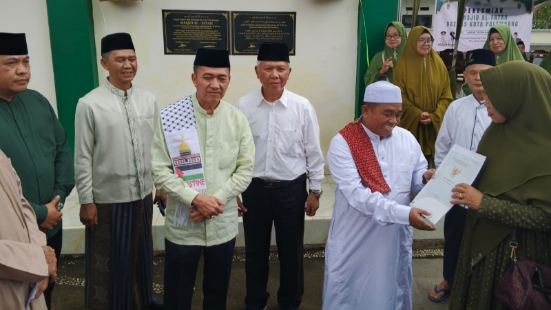 Masjid Al-Fatah Baznas Palembang Diresmikan, Disiapkan Jadi Pusat Pemberdayaan Umat