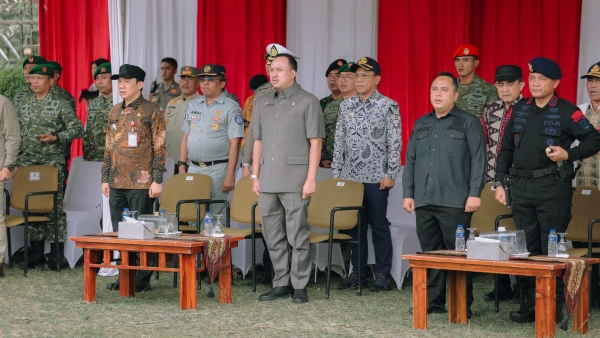 Kasdam XXI/Radin Inten Pimpin Upacara Operasi Gaktib dan Yustisi 2026, Pemprov Lampung Tegaskan Dukungan