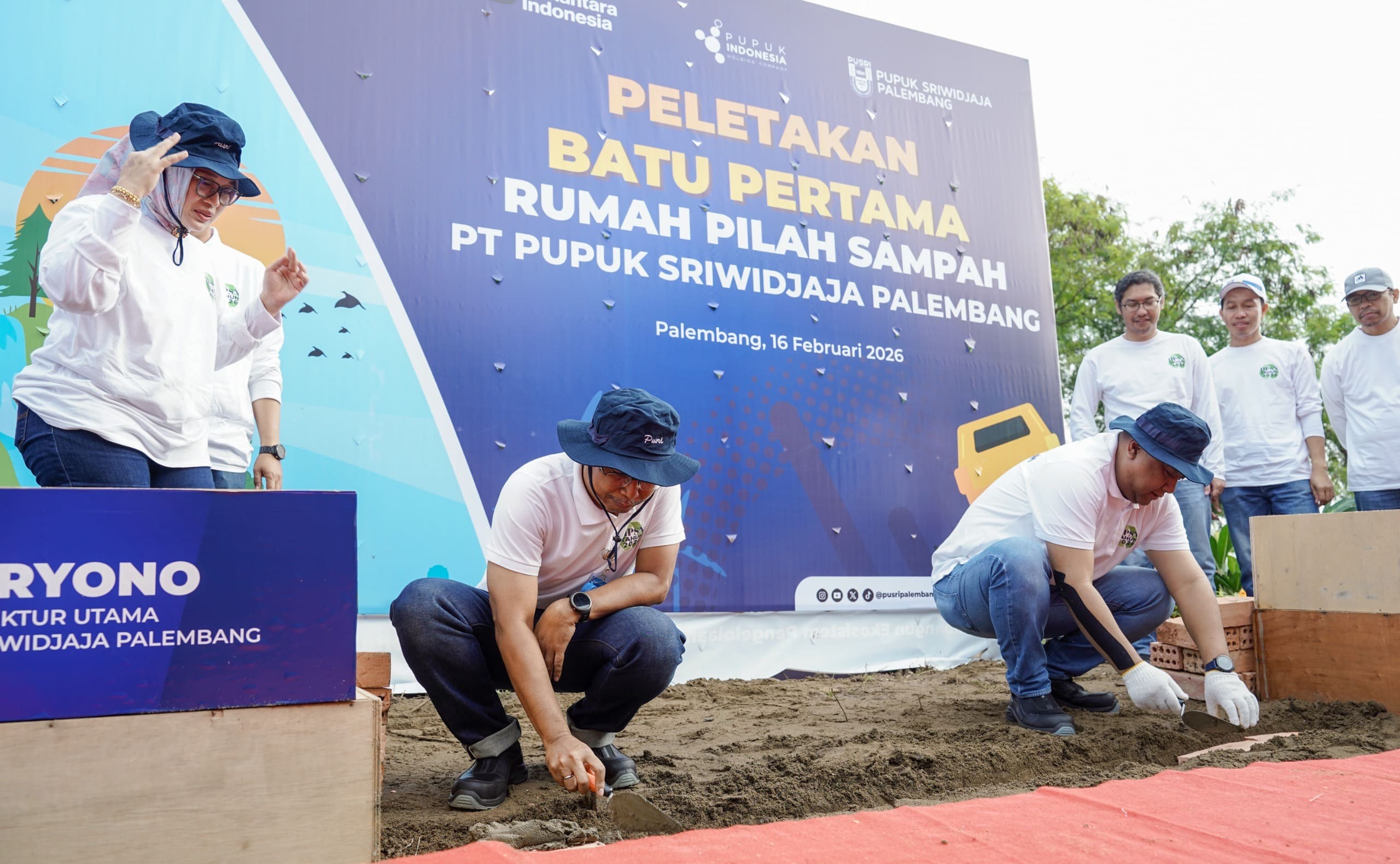Peringati HPSN 2026, Pusri Bangun Rumah Pilah Sampah dan Gelar Aksi Bersih