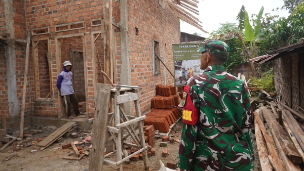 Progres RTLH TMMD ke-127 di Tanjung Rejo Makin Pesat, Penerima Manfaat Optimistis Tempati Rumah Baru Jelang Lebaran